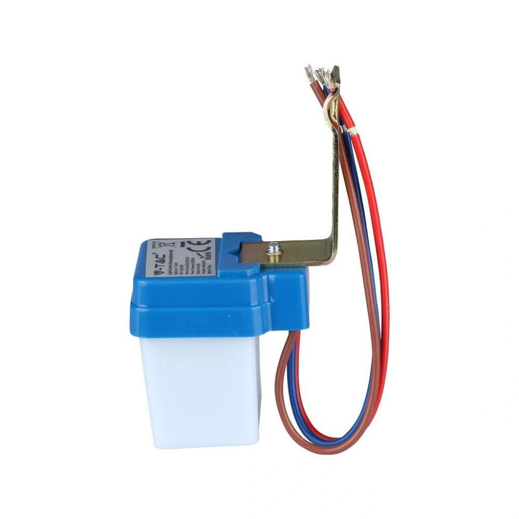 V-Tac 5081 VT-8019 sensore crepuscolare a fotocellula. 360°. IP44. Distanza di rilevamento: 360 metri. Per il controllo dell'illuminazione in ambienti esterni e interni.