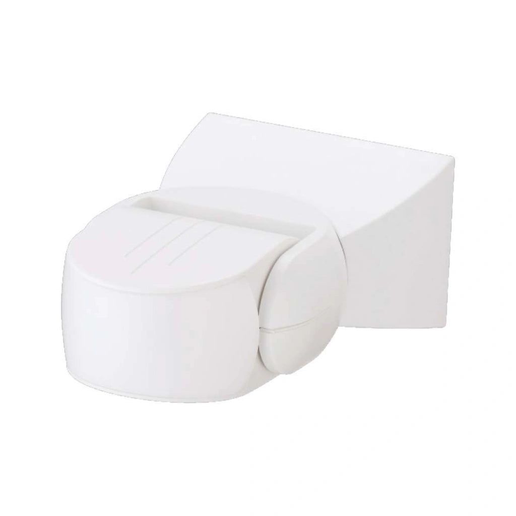 V-Tac SKU 23164 VT-80301 sensore di movimento a microonde. Il rilevamento del movimento copre un ampio angolo di 180 gradi con una distanza regolabile tra 5 e 15 metri- Montaggio a parete. Colore bianco.