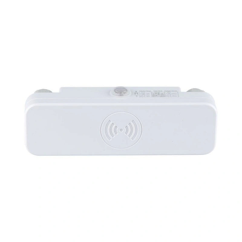 V-Tac SKU 5572 VT-8036 sensore di movimento a microonde. Capacità di rilevamento da 180° a 360° con una portata regolabile fino a 10 metri. Montaggio a plafone. Colore bianco.