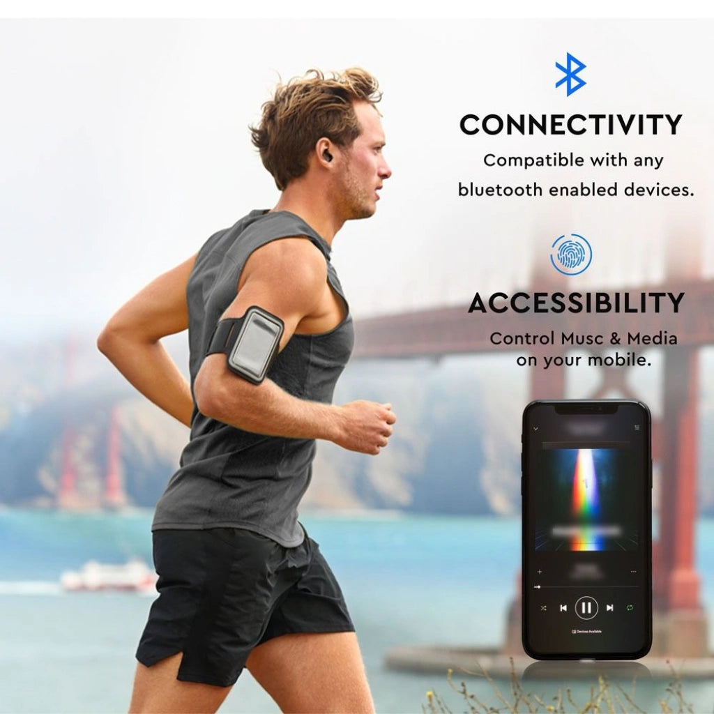 V-Tac SKU 7705 VT-6500 auricolare bluetooth. Colore nero. 55 mAh. Autonomia 3 ore. Leggera. Con microfono integrato. Per telefonare, anche alla guida, con le mani libere. Suono digitale di alta qualità. Amplificatore stereo. Compatibile con tutti i dispositivi bluetooth. Ideale per chi fa sport in movimento. 