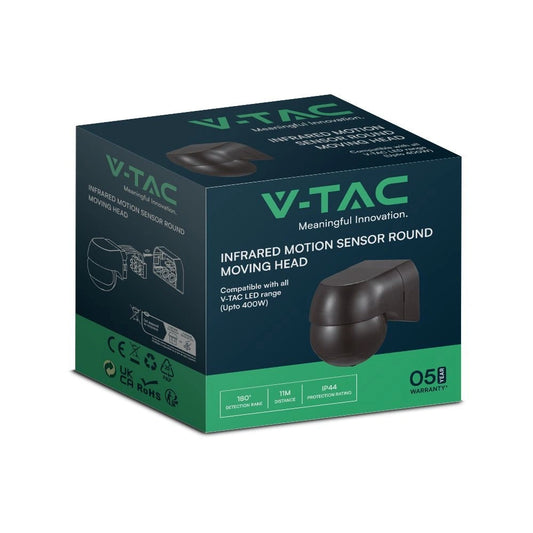 V-Tac 23678 VT-8028 sensore di movimento a infrarossi casa cortile parcheggio