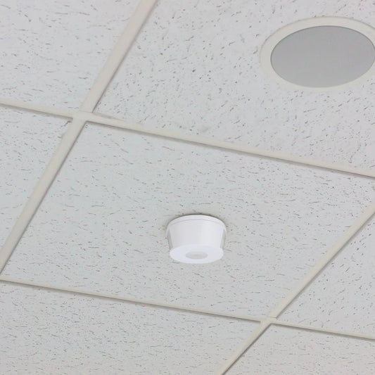 V-Tac 23162 VT-81000 sensore di movimento a infrarossi a plafone. Rileva le firme termiche, attivando automaticamente le luci al rilevamento del movimento