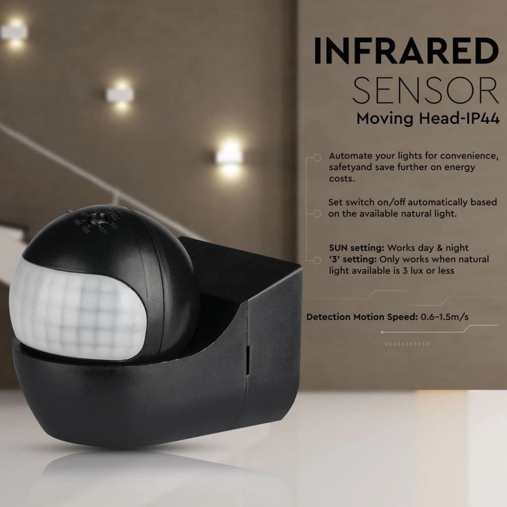V-Tac 5089 VT-8028 sensore di movimento orientabile a infrarossi