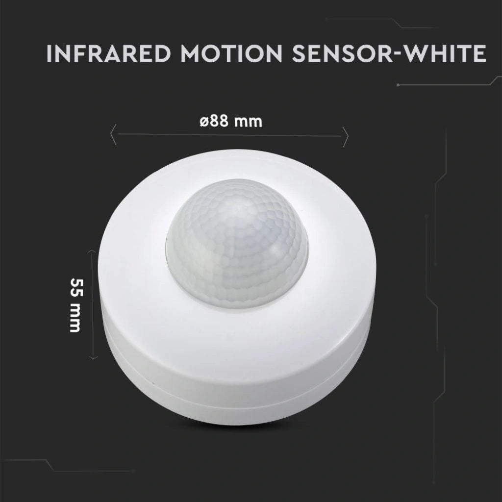 V-Tac SKU 1355 VT-8049 sensore di movimento a infrarossi distanza 12 metri