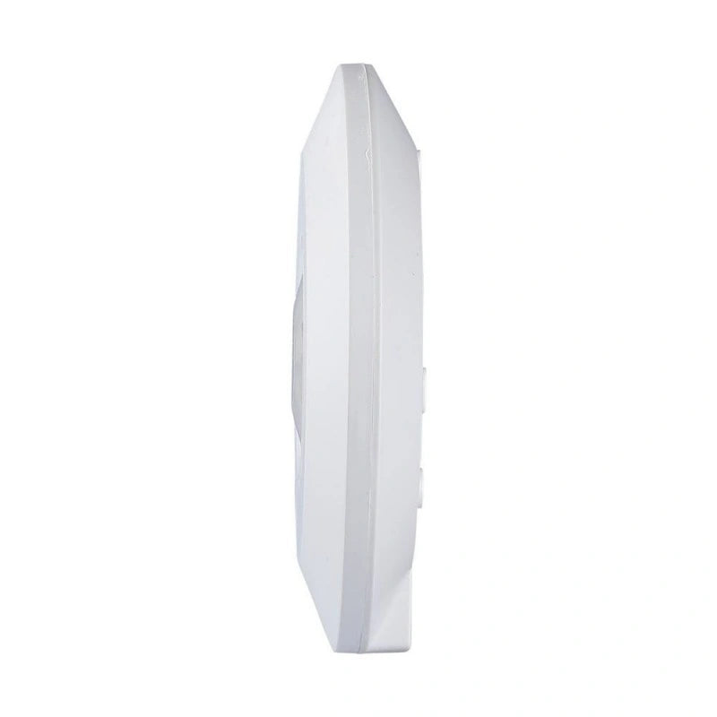 V-Tac SKU 5086 VT-8027 sensore di movimento PIR a infrarossi. Installazione a plafone. Campo di rilevamento a 360 gradi e una distanza massima di 8 metri. Colore bianco.