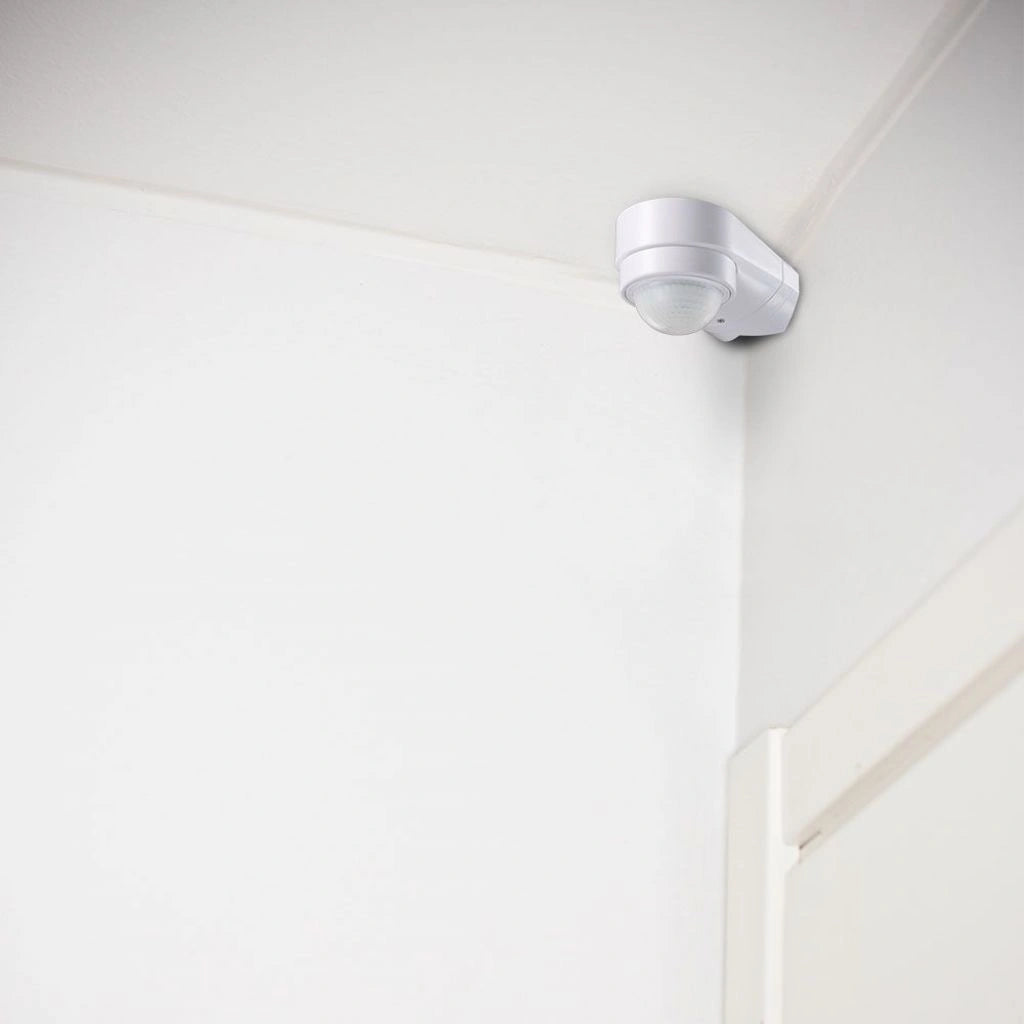 V-Tac SKU 6613 VT-8094 sensore di movimento a infrarossi angolare, colore bianco