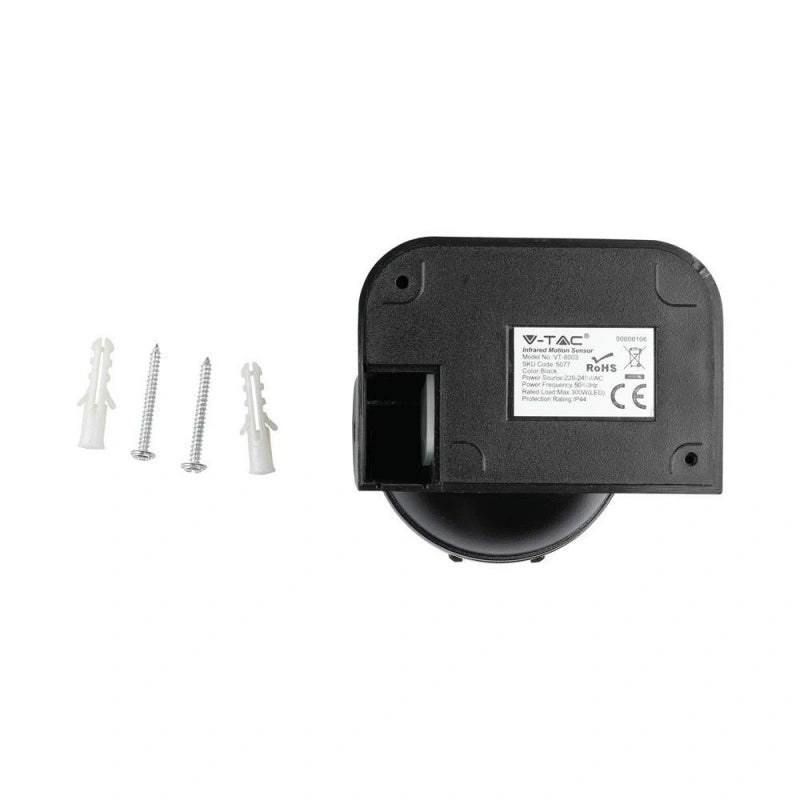 V-Tac 5077 VT-8003 sensore di movimento a infrarossi orientabile