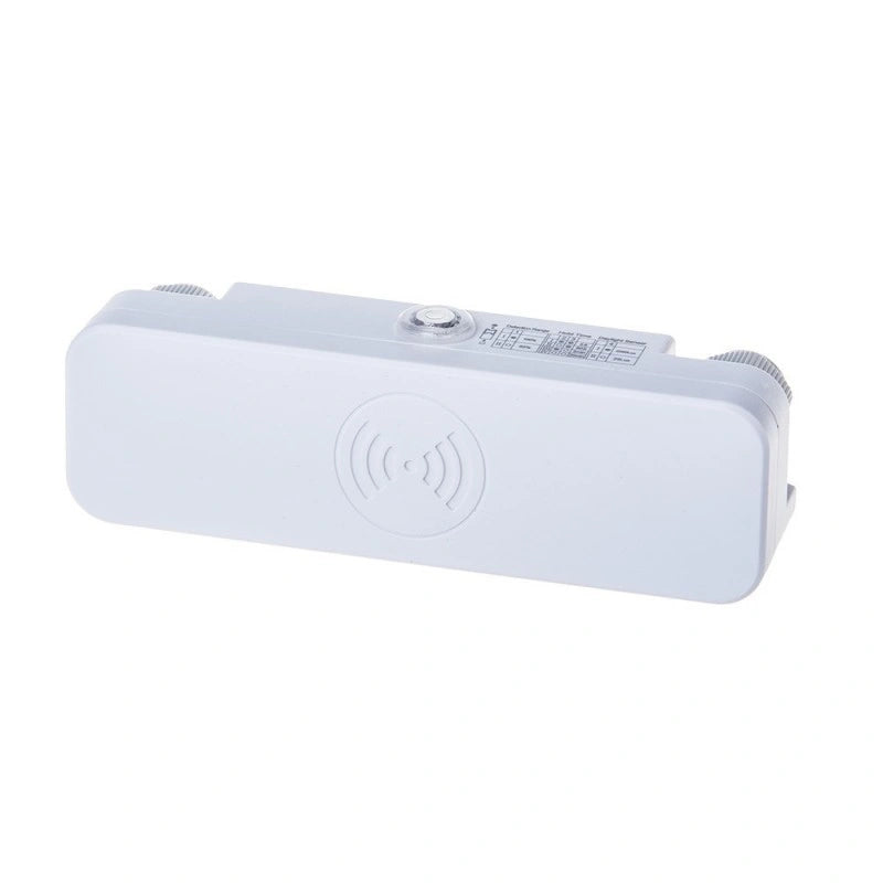 V-Tac SKU 5572 VT-8036 sensore di movimento a microonde. Capacità di rilevamento da 180° a 360° con una portata regolabile fino a 10 metri. Montaggio a plafone. Colore bianco.