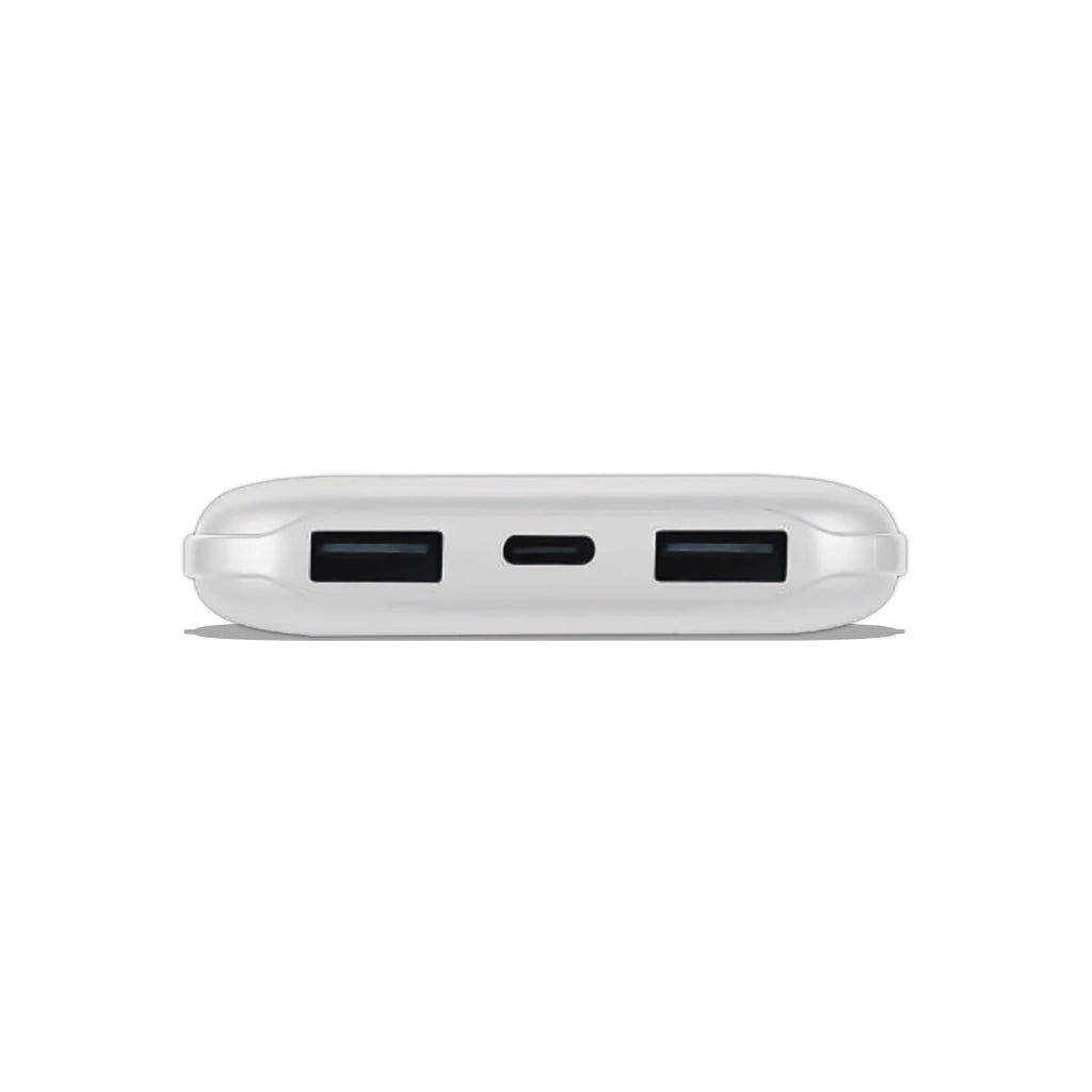 V-Tac SKU 23037 VT-3527 power bank slim per tablet e smartphone. 10000 mAh. Carica veloce. 10 Watt. Con dual Usb e type C. Colore argento.
