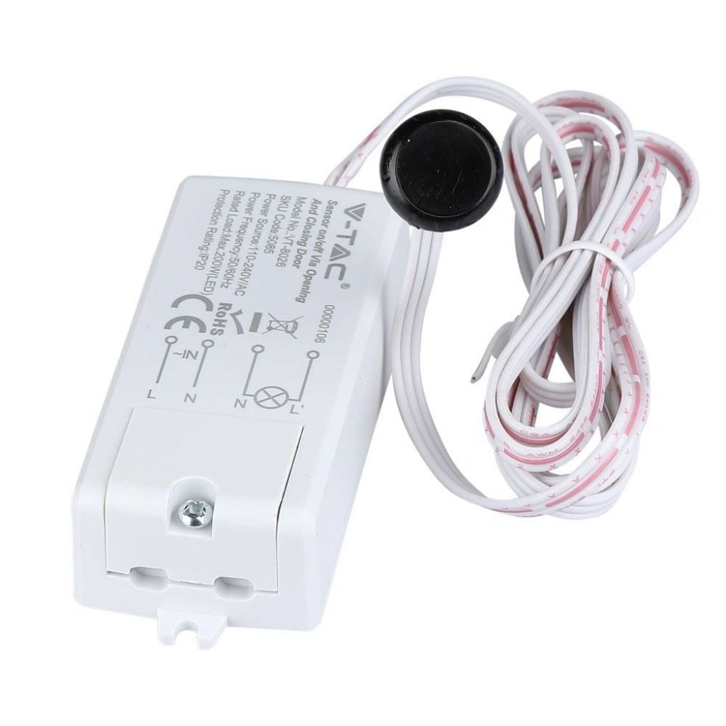 V-Tac SKU 5085 VT-802 sensore di movimento a infrarossi apertura chiusura porta