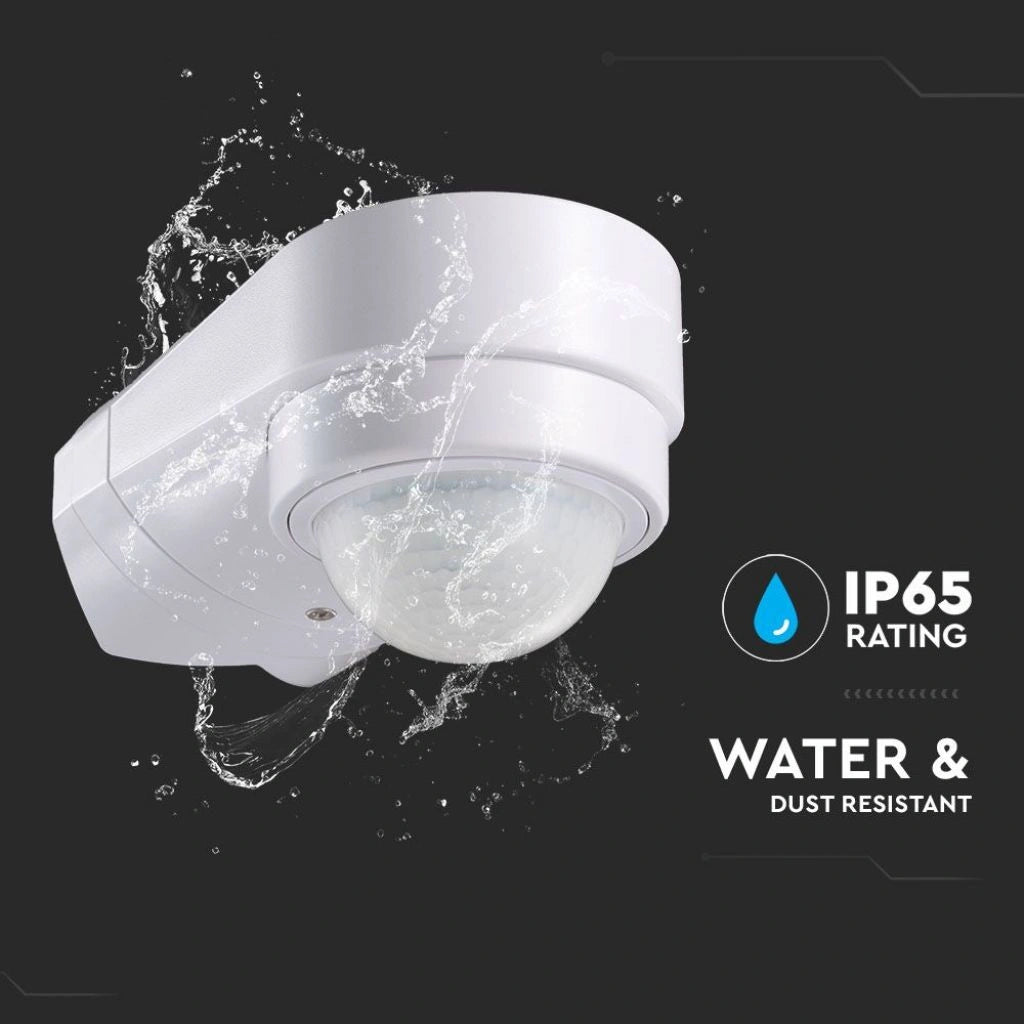 V-Tac SKU 6613 VT-8094 sensore di movimento a infrarossi angolare, colore bianco