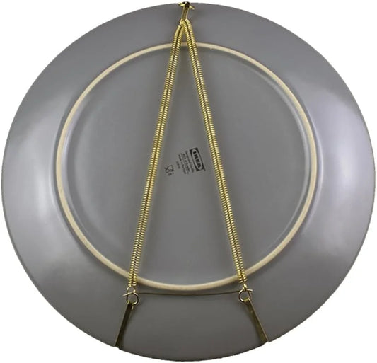 Appendi piatti a molla in acciaio ottonato