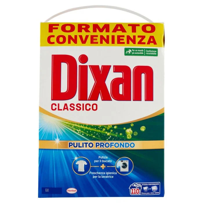 Dixan classico pulito profondo detersivo 5,82 kg 97 lavaggi bucato biancheria