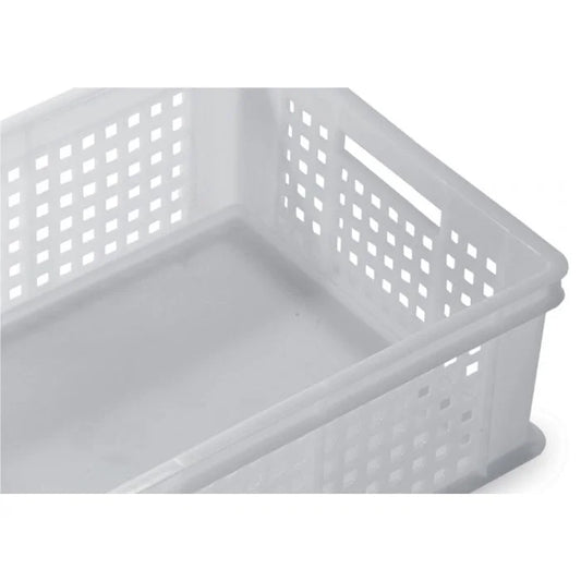 Giganplast 1880/HD5 dimensioni cm 60 x 40 x h 19 contenitore cassetta service forata sovrapponibile porta impasto lievitazione panetti pizza