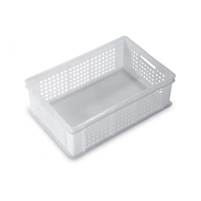 Giganplast 1880/HD6 dimensioni cm 60 x 40 x h 24 contenitore cassetta service forata sovrapponibile porta impasto lievitazione panetti pizza