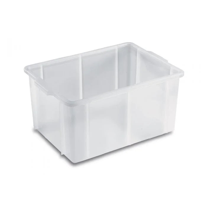 Giganplast 2600M5 Diamant contenitore rettangolare cm 55 x 40 x 28 sovrapponibile impasto pizza pane alimenti cibo colore bianco