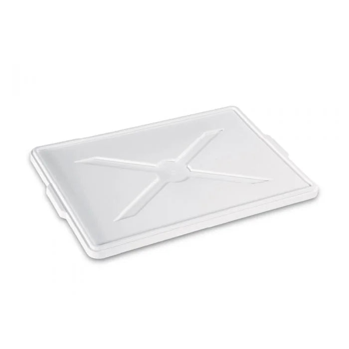 Giganplast cm 60 x 40 9190M/BI coperchio contenitore colore bianco latte cassetta service transport impasto palline lievitazione panetti pizza