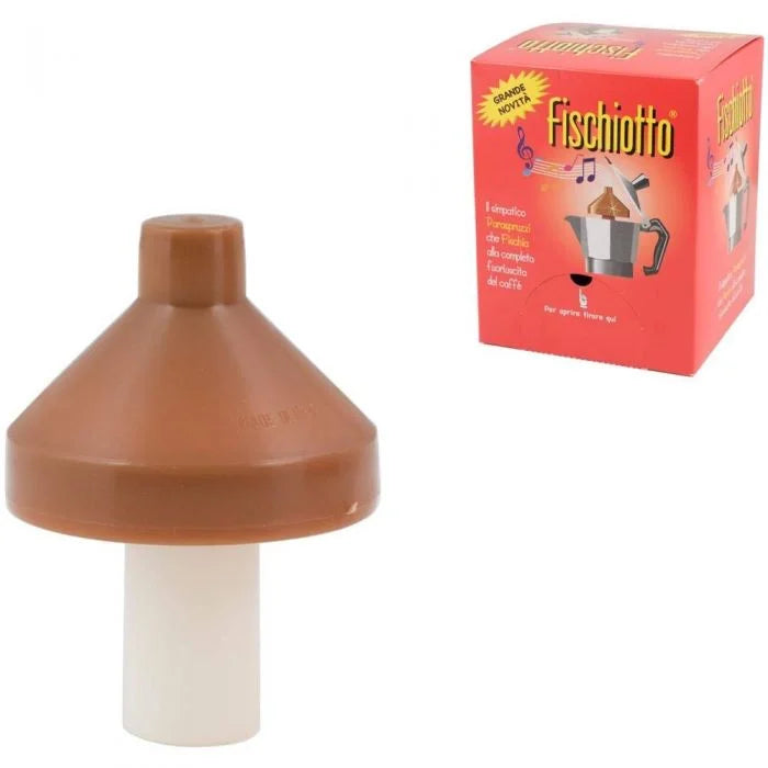 Fischiotto plus paraspruzzi antischizzi uscita caffè per caffettiera moka regolabile in plastica dura