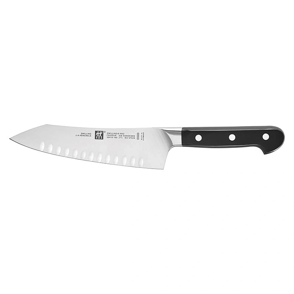 Zwilling Pro coltello professionale Rocking Santoku alveolato
