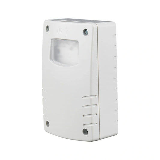 V-Tac 23423 VT-81007 sensore crepuscolare con programmazione notturna e timer. IP65. Colore bianco. Adatto per luoghi di lavoro (come parcheggi) e per la casa.