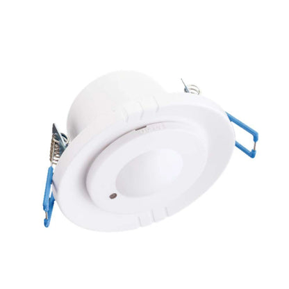 V-Tac SKU 23165 VT-80360 sensore di movimento a microonde. Capacità di rilevamento&nbsp;a 360 gradi, rileva movimenti in un&nbsp;raggio regolabile&nbsp;da 2 a 16 metri. A incasso. Colore bianco.