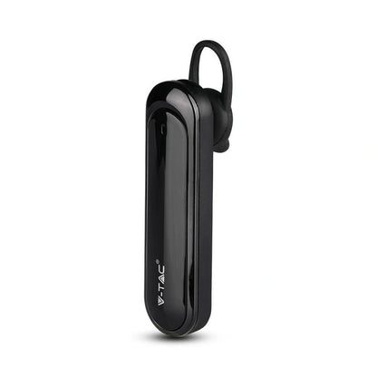 V-Tac SKU 7702 VT-6800 auricolare bluetooth. 170mAh. Colore nero. Autonomia: 12 ore. Tempo di ricarica: 1/2 ore. Ideale per chi è alla guida per telefonare con le mani libere e per ascoltare musica o per chi è al computer.