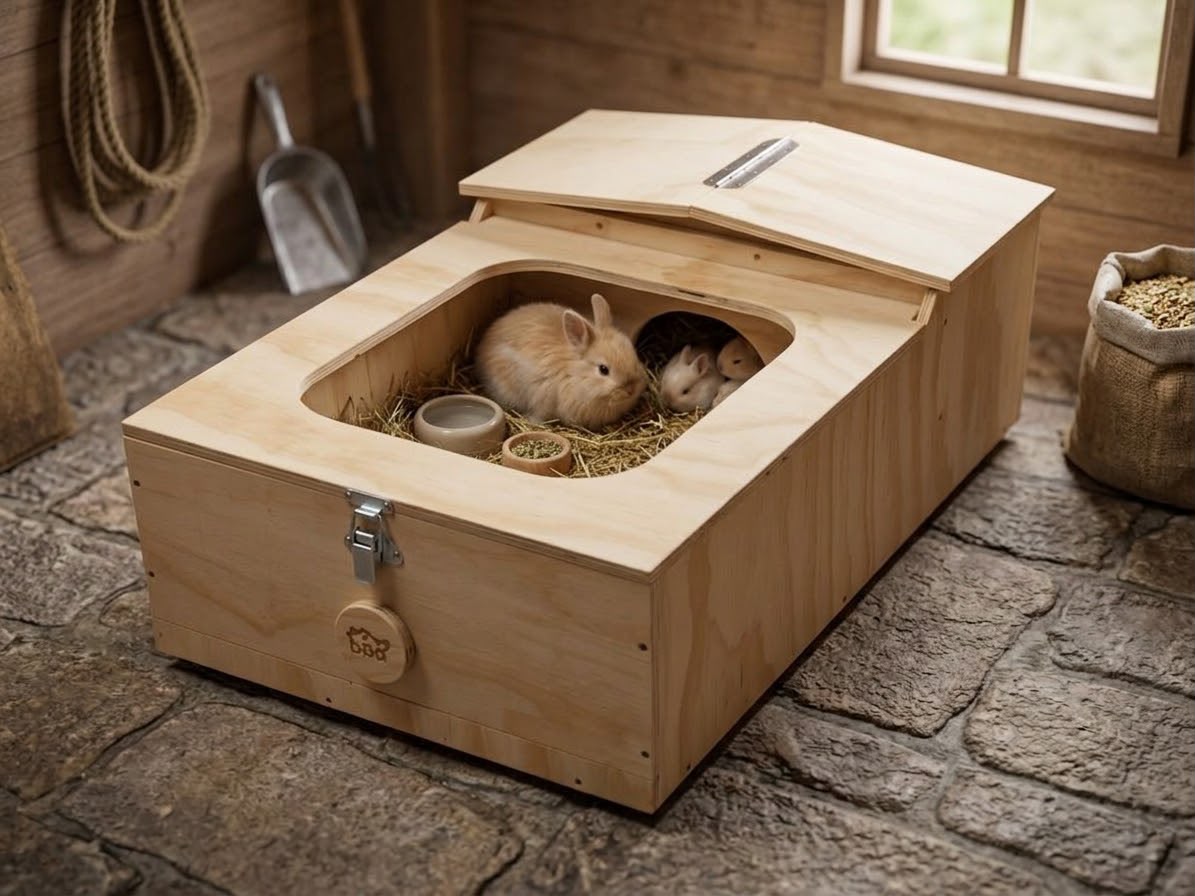Casetta in legno per tartarughe di terra. Terrario per rettili, anfibi, serpenti. Dimensioni cm 60 x 40 x h 23