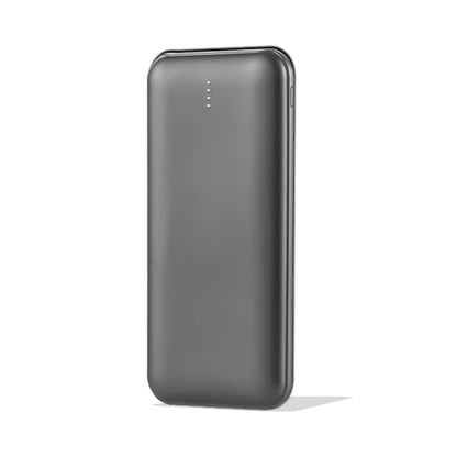 V-Tac SKU 23037 VT-3527 power bank slim per tablet e smartphone. 10000 mAh. Carica veloce. 10 Watt. Con dual Usb e type C. Colore grigio.