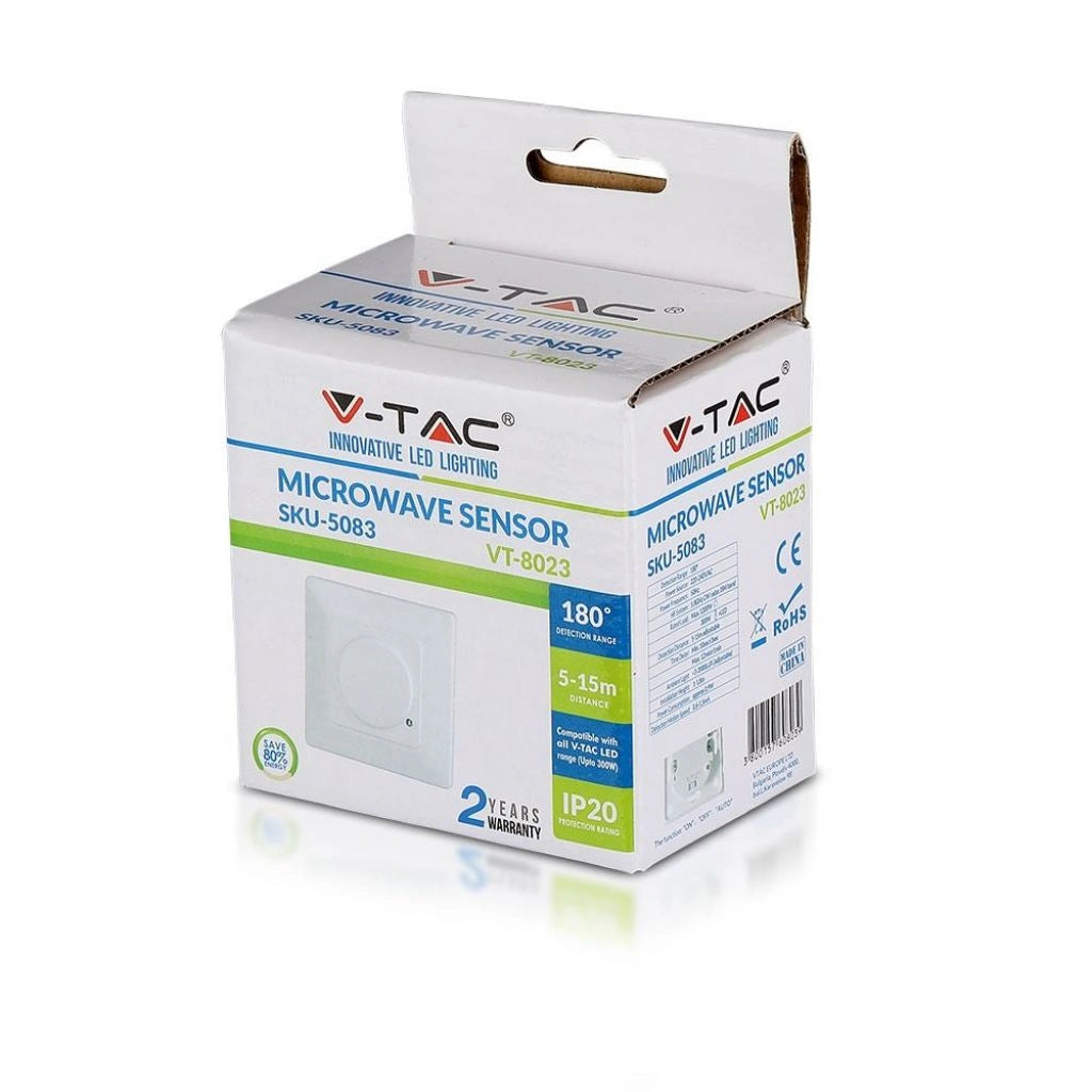 V-Tac SKU 5083 VT-8023 sensore di movimento a microonde a plafone