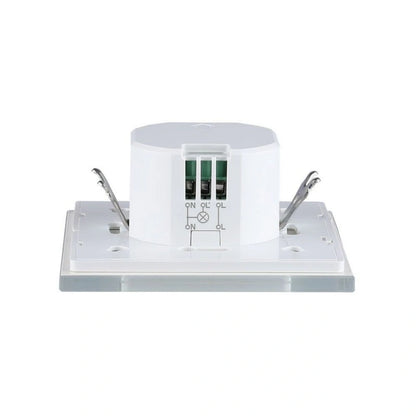 V-Tac 15021 VT-8084 sensore di movimento a microonde con rilevamento a 180°. Carico massimo: 300 Watt. Regolazione tempo e sensibilità. Colore bianco. IP20. Per abitazioni, uffici e attività commerciali.