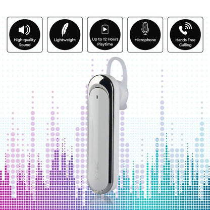 V-Tac SKU 7703 VT-6800 auricolare bluetooth. 170mAh. Colore bianco. Autonomia: 12 ore. Tempo di ricarica: 1/2 ore.