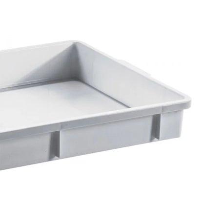 Giganplast cm 60 x 40 x h 11 1875M2/BI cassetta service transport contenitore bianco latte sovrapponibile per lievitazione impasto palline panetti pizza pane