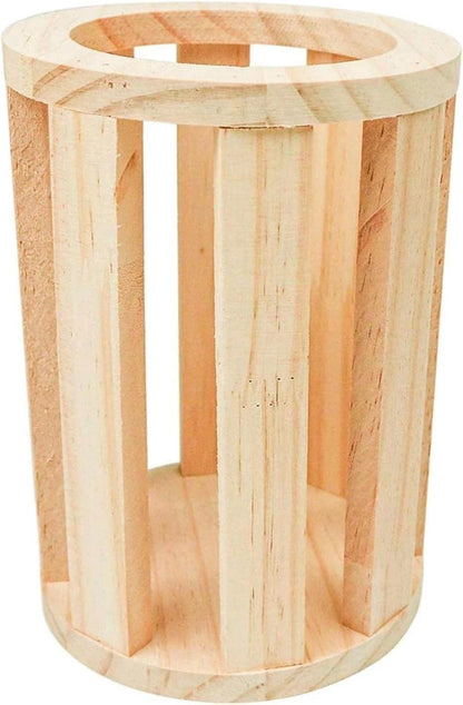 Mangiatoia in legno per conigli criceti scoiattoli roditori cincillà fieno cm 20 x 14