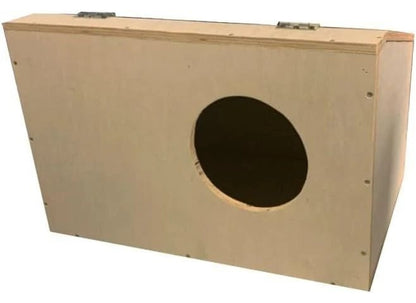 Nido casetta in legno per conigli esterno per gabbie con tetto apribile cm 30 x 45 x h 30. Rifugio sicuro e naturale per il parto e l'allevamento