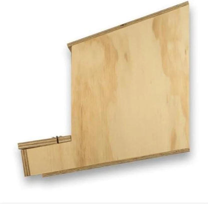 Nido in legno per galline ovaiole doppio covatrice sala parto posatoio esterno cm 57 x 35 x h 45