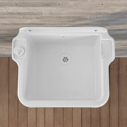 Pilozzo sospeso a parete in resina cm 58 x 45 con kit di scarico fissaggi inclusi