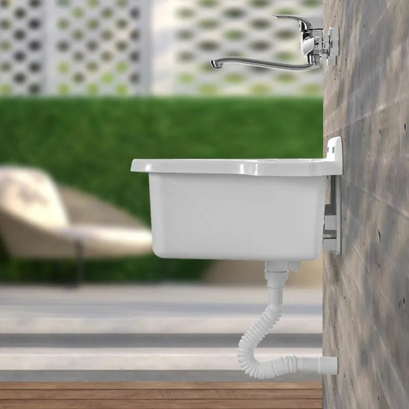 Pilozzo sospeso a parete in resina cm 58 x 45 con kit di scarico fissaggi inclusi