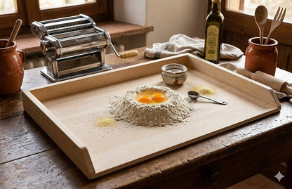 Spianatoia asse in legno per preparare pasta fresca stendipasta sfoglia impasto pizza lievito madre con bordi