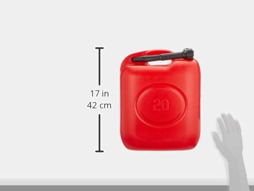 Tanica per benzina nafta carburante 20 litri 10 litri 5 litri plastica rossa per carburante serbatoio automobile doppio tappo beccuccio interno imbuto