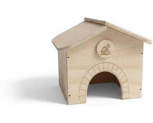 Terrario casetta in legno per tartarughe villetta rifugio cm 30 x 30 x h 23