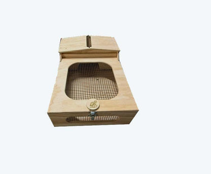 Terrario casetta in legno per tartarughe di terra anfibi cm 60 x 40 x h 23 con recinzione rete trasportino box scatola cassetta