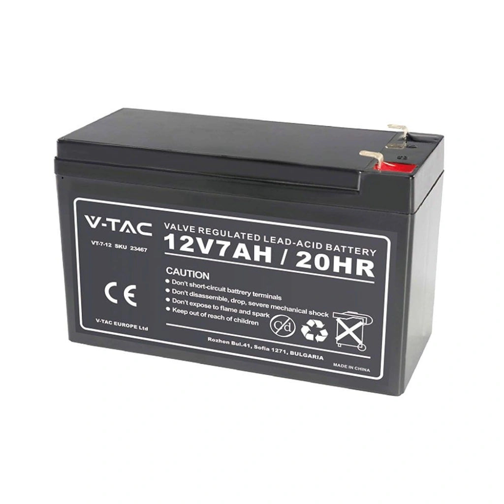 Batteria V-Tac 23467 12 Volt 7 Ampere ora