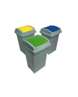 Ics Recycling bidone per la raccolta differenziata litri 50 cm 43 x 39 x h 68