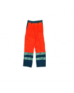 Maurer abbigliamento da lavoro per edilizia pantalone alta visibilità colore arancio/blu 