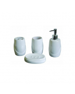 Maurer Aq set accessori in ceramica per il bagno dispenser sapone liquido portasapone portaspazzolino bicchiere