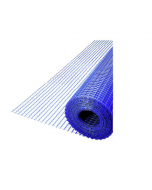 Maurer rete portaintonaco in fibra di vetro colore blu rotolo lunghezza 50 metri maglia mm 10 x 10 resistenza 110 grammi / metro quadro altezza cm 100