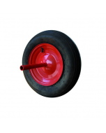 Maurer ruota pneumatica per carriola ribaltabile e agricola nucleo in acciaio diametro mm 350 x 80 asse lungo