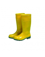 Maurer stivali di sicurezza in pvc al ginocchio con puntale e suoletta in acciaio suola carrarmato colore giallo