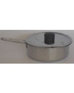 Steel Pan casseruola diametro cm 16 con manico in acciaio inox con coperchio