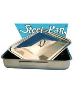 Steel Pan coperchio quadrato per teglia quadra in acciaio inox dimensioni cm 32 x 32 e cm 36 x 36